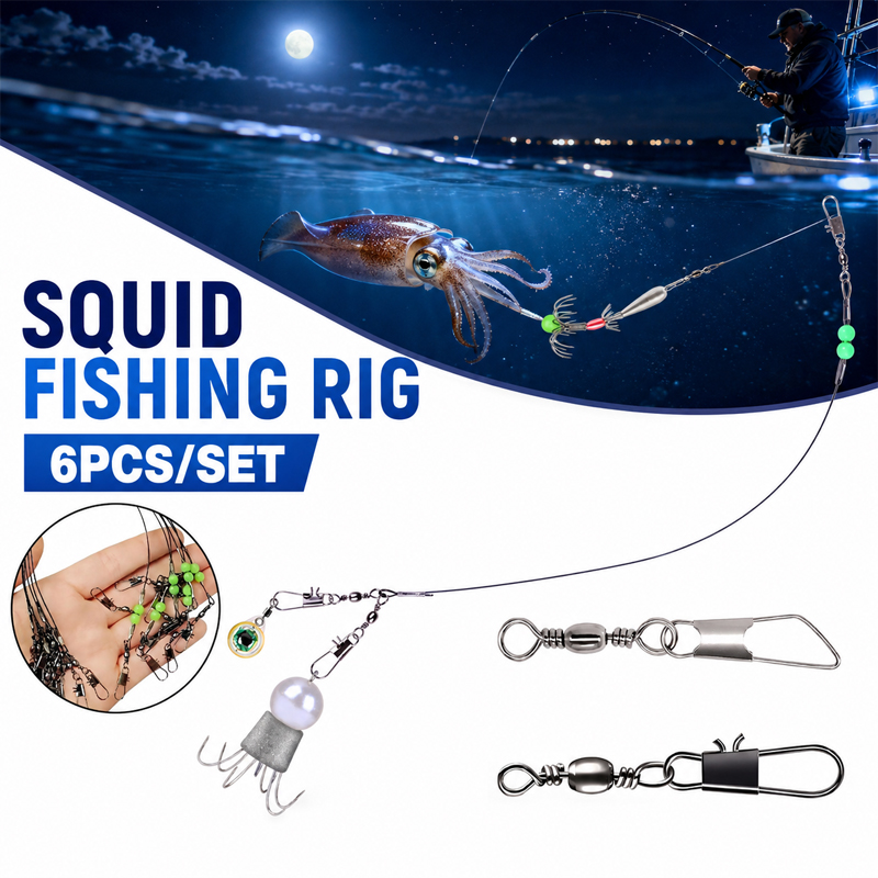 Saltwater Line - 6 peças de equipamento de pesca